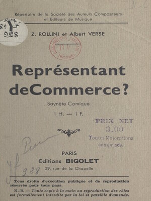 cover image of Représentant de commerce ?